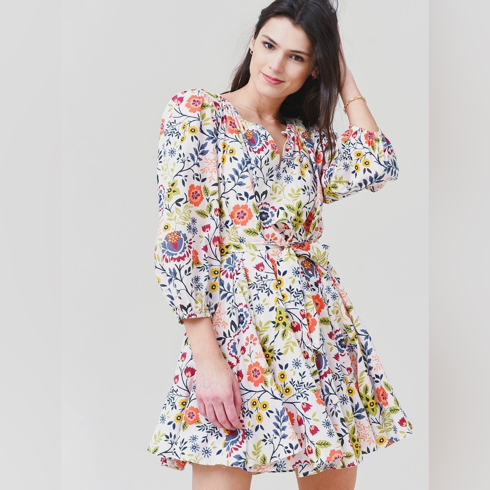 Velvet by Graham& Spencer Keelin Printed Boho Dress SIZE SMALL
